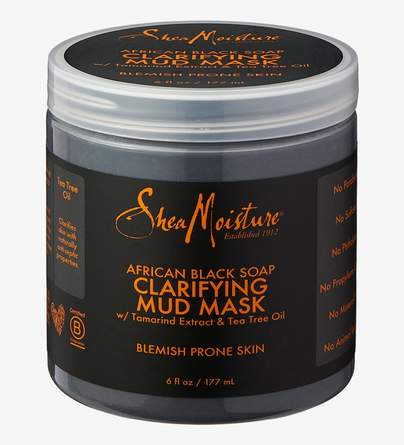 African Black Soap Clarifying Mud Mask - - Shea Moisture African Black Soap Mask, transparent png