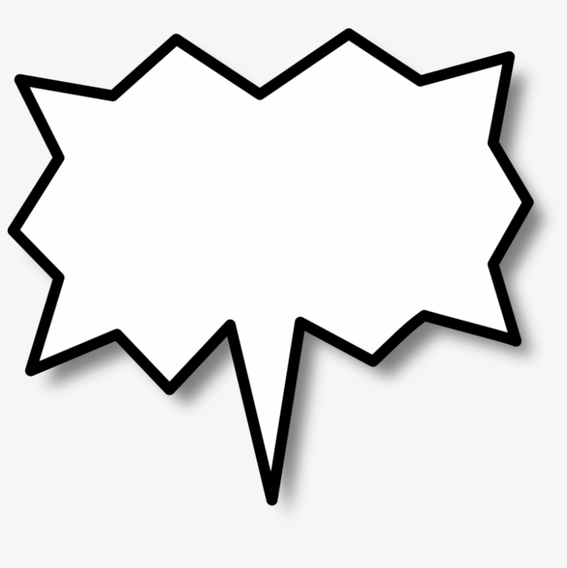 822 X 750 3 - Comic Speech Bubble Png, transparent png
