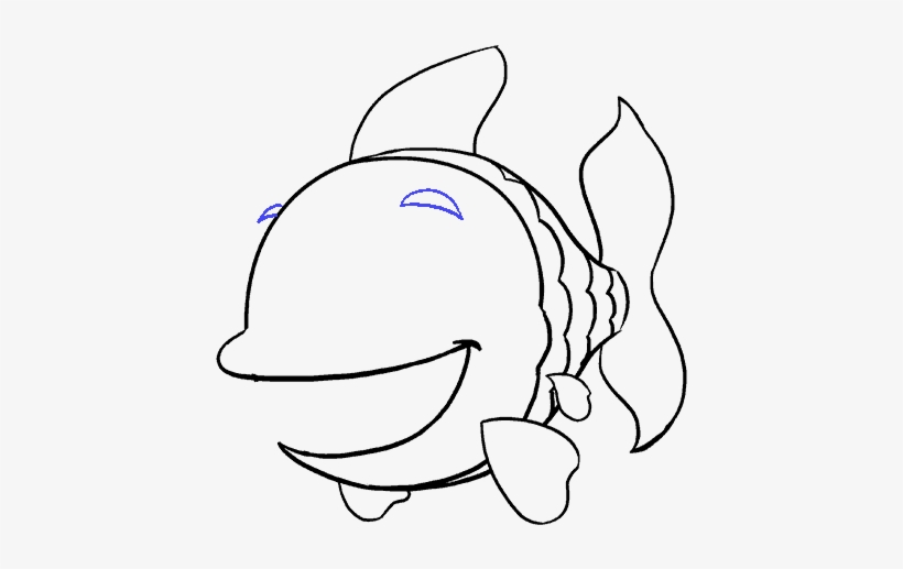 How To Draw Cartoon Fish - Cartoon, transparent png