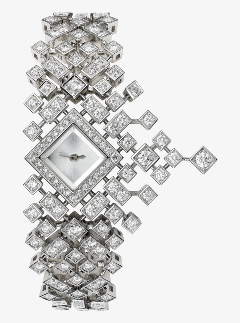High Jewellery Watchwhite Gold, Diamonds - Bling-bling, transparent png