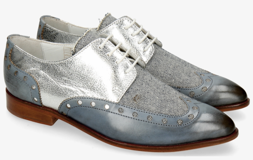 Moroccan Blue Denim Metal Silver - Suede, transparent png