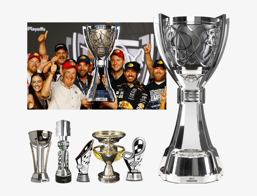 Racing Team Celebrating With The Monster Energy Nascar - Trophy, transparent png