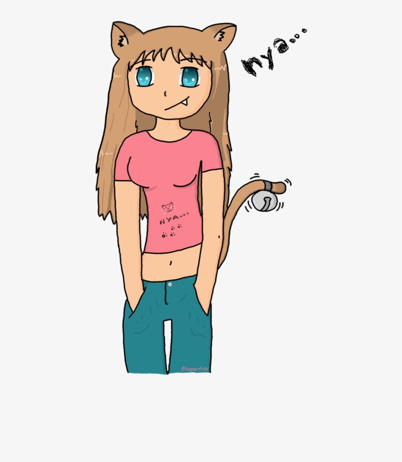 Neko Girl - Cartoon, transparent png