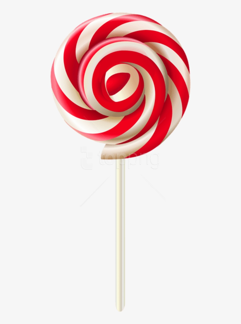 Free Png Download Red Swirl Lollipop Transparent Clipart - Lollipop Cartoon Transparent Background, transparent png