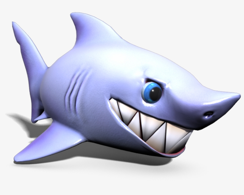 Cartoon Shark - Great White Shark, transparent png