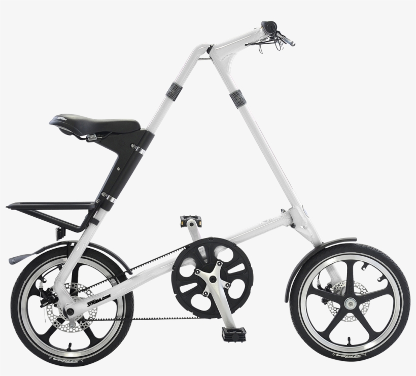 Strida Lt Folding Bicycle, White-0 - Strida Bicycle, transparent png