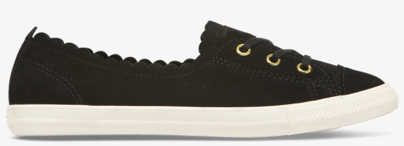 Chuck Taylor All Star Ballet Lace Frilly Thrills Black - Espadrille, transparent png