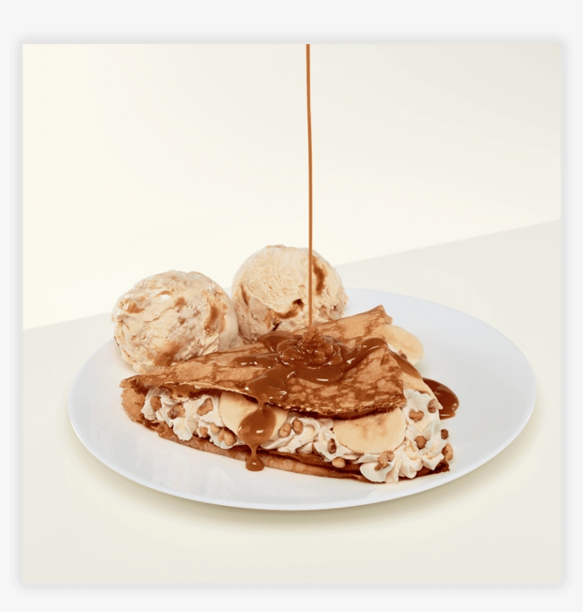 Banana & Caramel Crepe - Chocolate, transparent png