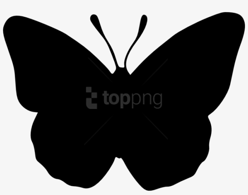 Free Png Butterfly Silhouette Png - Silhouette Butterfly Clip Art, transparent png
