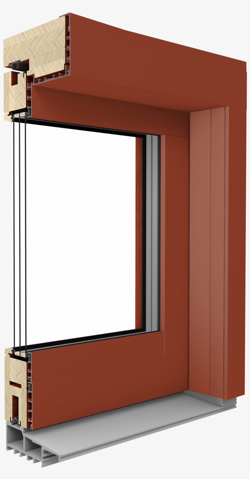 Wood-aluminum Windows - Profilo Alzanti Legno, transparent png