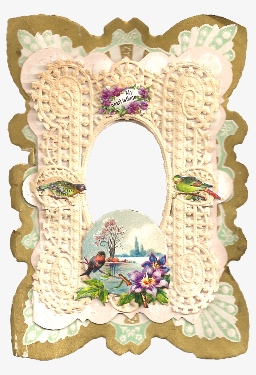 Lace Scrap Frame ~ Zibi Vintage Scrap - Valentine's Day, transparent png