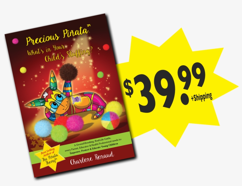 Precious Pinata Character & Book - Graphic Design, transparent png