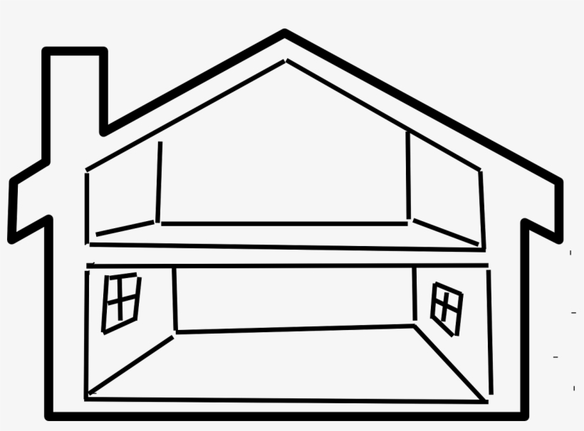 Clipart Clipart Florida State Outline Source - Inside House Outline, transparent png