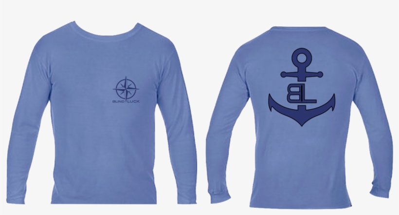 Sandy Anchor Shirt - Long-sleeved T-shirt, transparent png