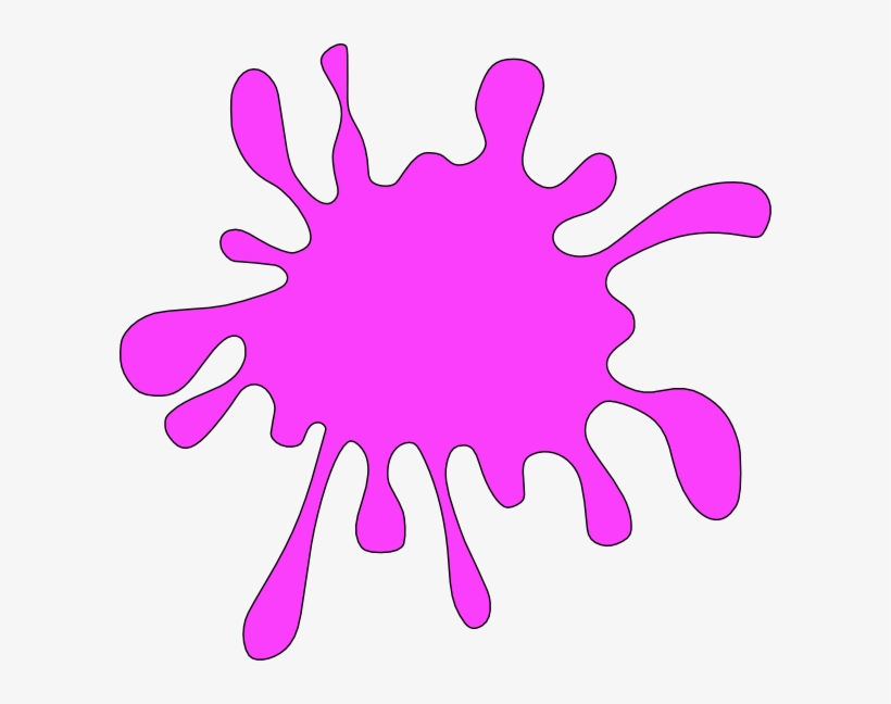 Splatter Clipart Crayon - Orange Color Paint Splatter, transparent png