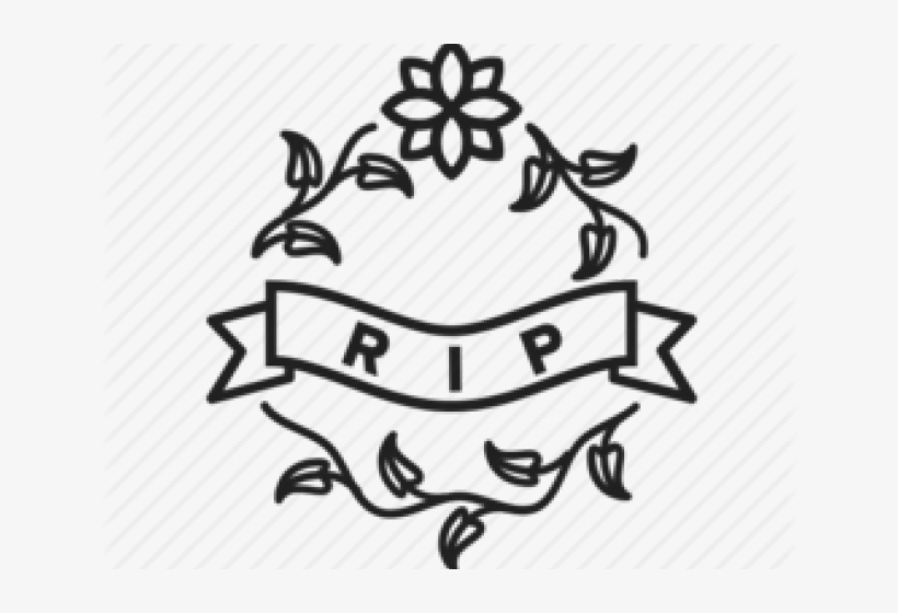 Drawn Headstone Rest In Peace - Vector Graphics, transparent png
