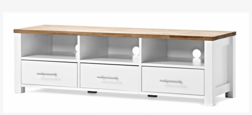 Aprodz Mango Wood Three Front Drawer Storage Tv Stand - Sideboard, transparent png