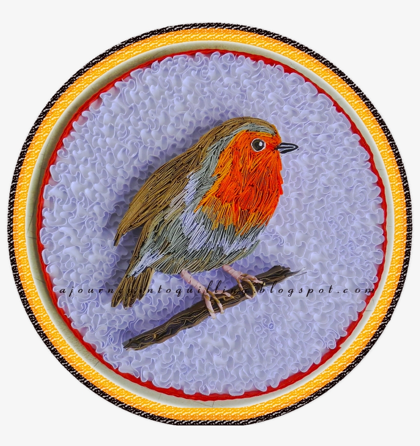 Quilled Bird Quilled Robin Quilled Picture Quilled - Quilling, transparent png