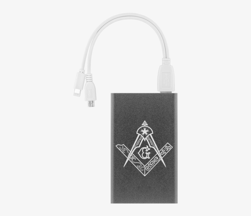 Square And Compass Masonic Emblem - Battery Charger, transparent png
