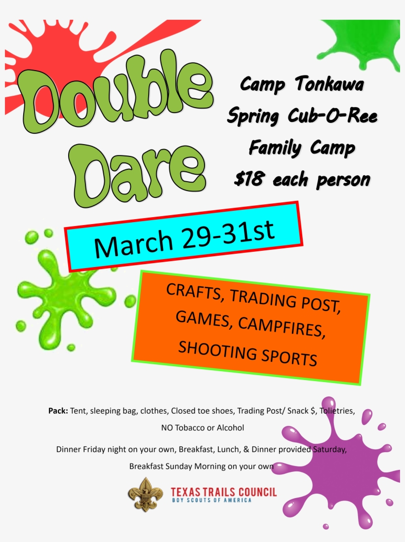 Spring Cub O Ree Family Registration Form - Illustration, transparent png