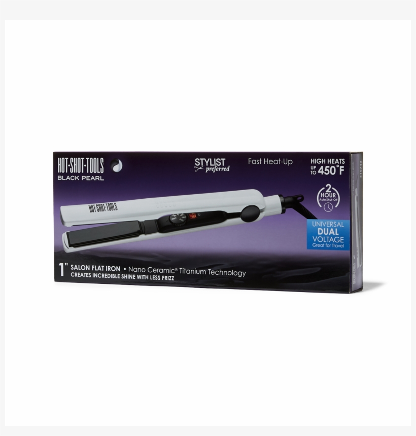 Black Pearl Digital Ceramic Flat Iron By Hot Shot Tools - Spotting Scope, transparent png