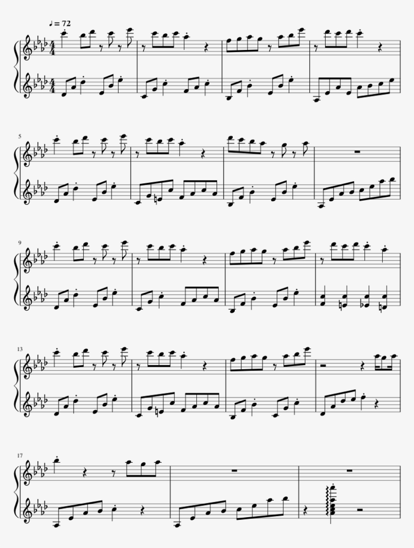 Nekopara Ova Theme, Baby Lady Music Box - Agents Of Shield Piano Sheet, transparent png