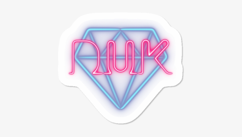 Dukaja Neon Diamond Sticker - Emblem, transparent png