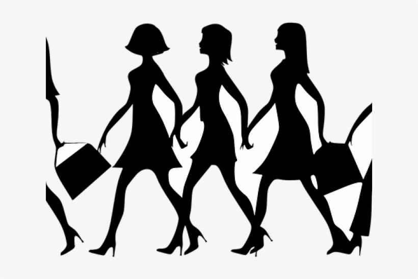 Women Clipart Walking - Women Need Testosterone, transparent png