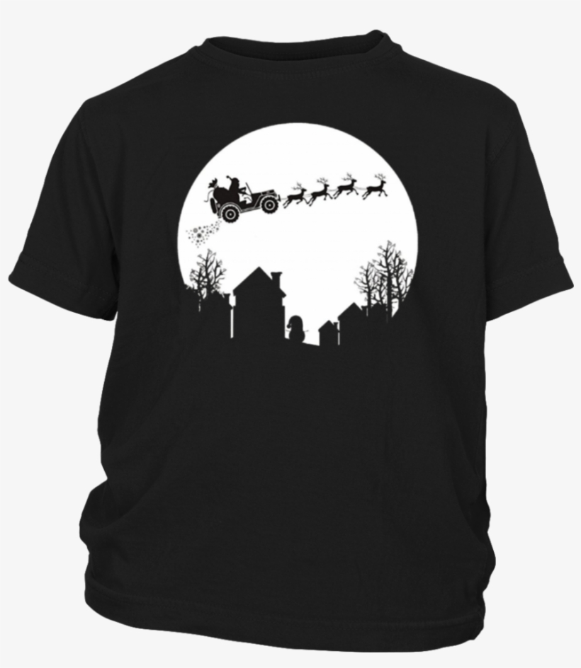 Christmas Santa Jeep Sleigh Reindeer Funny Shirt - Chef T Shirt Design, transparent png