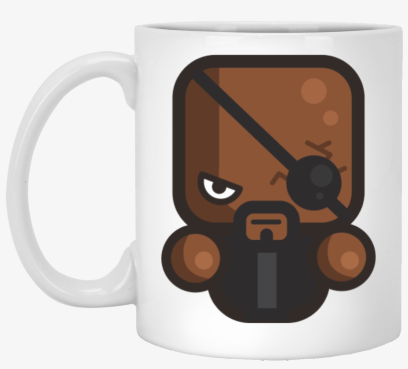 Nick Fury White Mug - Mug, transparent png