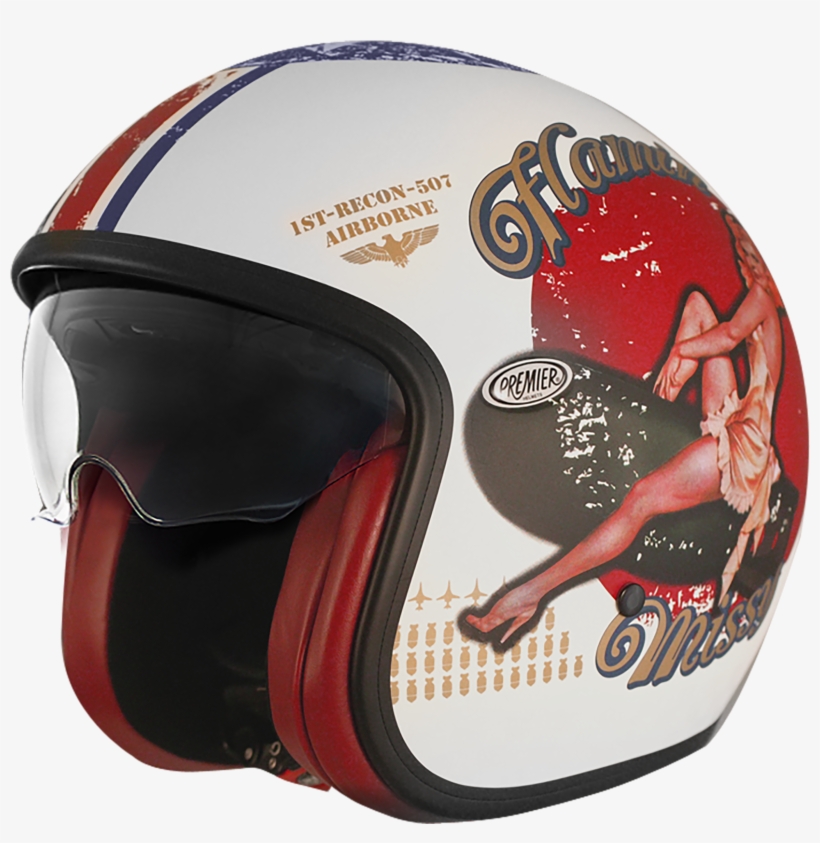 Vintage Pin Up Military, Helmet, Premier Helmets - Premier Helmets Vintage, transparent png