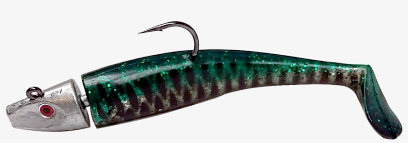 Al Gags Whip It Fish Green Mack Rattle Head 6" 3 5/8oz - Sardine, transparent png