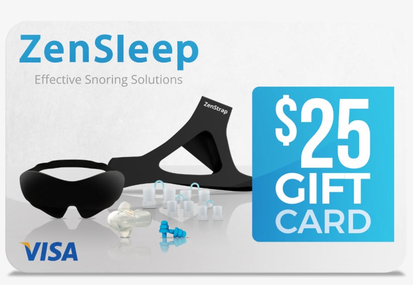 25 Dollar Zensleep Visa Gift Card - Credit Card, transparent png