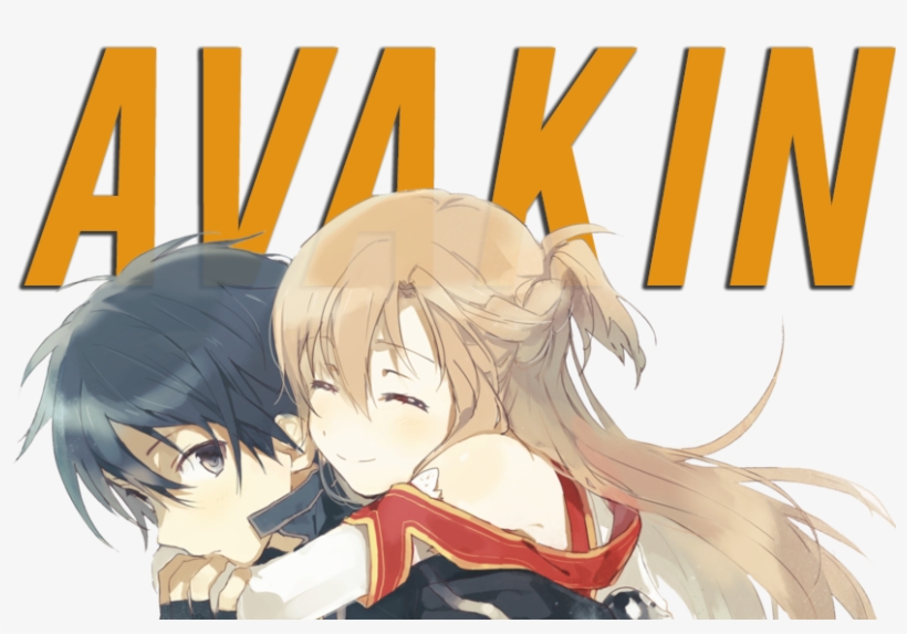 Cute Kirito And Asuna, transparent png