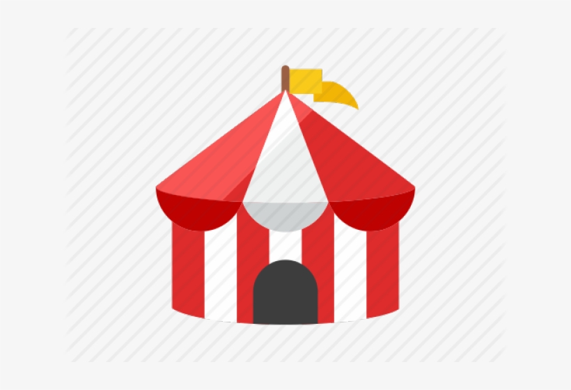 Tent Clipart Icon - Circus Icon Transparent Background, transparent png