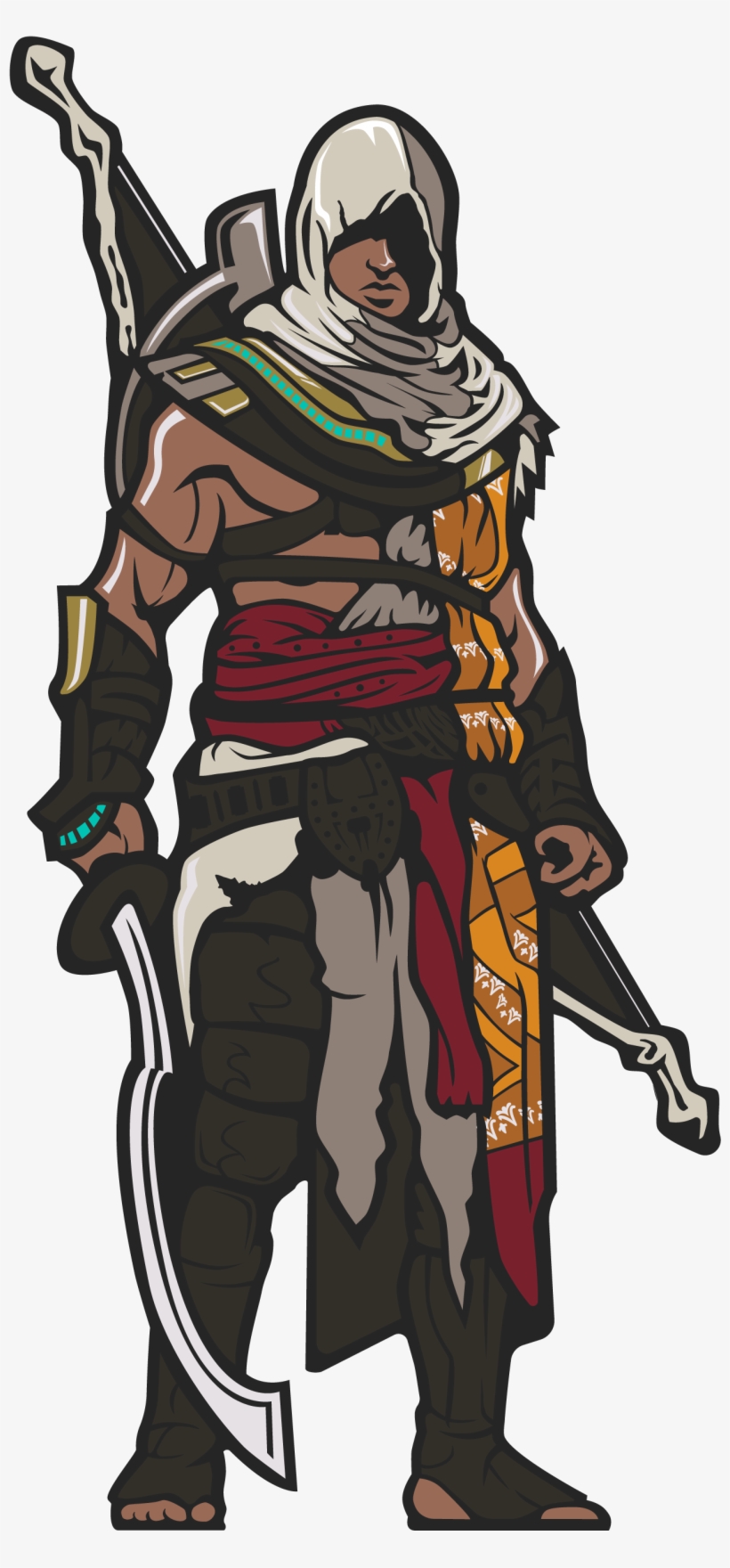 Bayek - Figpin Assassin's Creed Origins, transparent png
