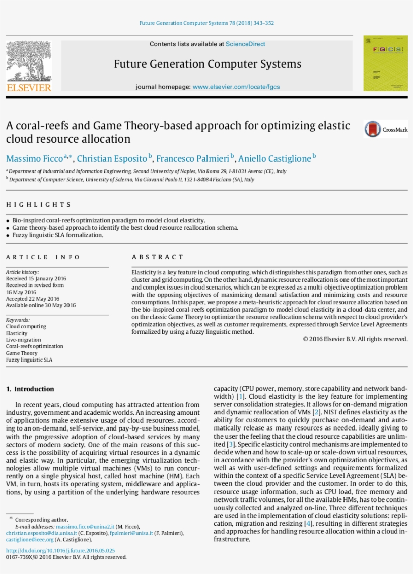 A Coral Reefs And Game Theory Based Approach For Optimizing - Research Article, transparent png