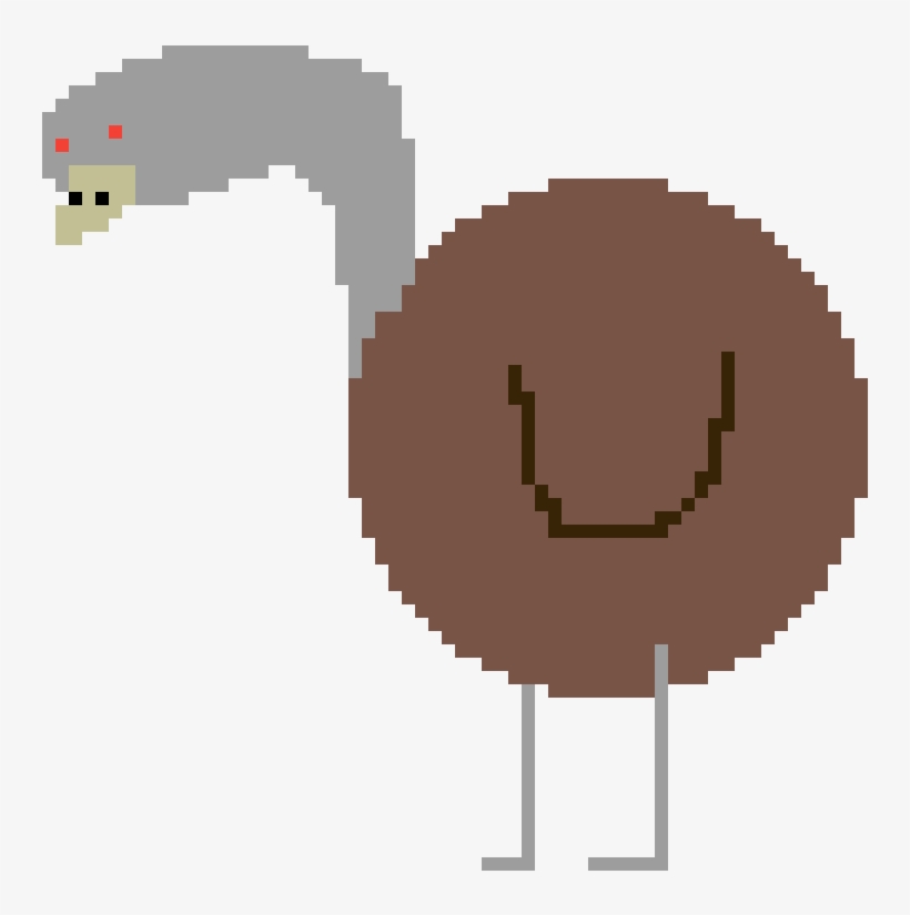 Emu - Pixel Faces, transparent png