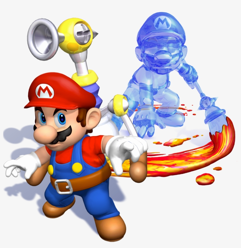 Super Mario Sunshine Promo Clipart , Png Download - Mario Sunshine Blue Mario, transparent png