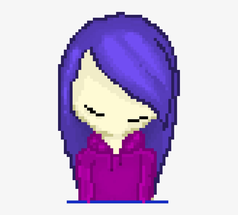 Bluehair Lonely - Illustration, transparent png