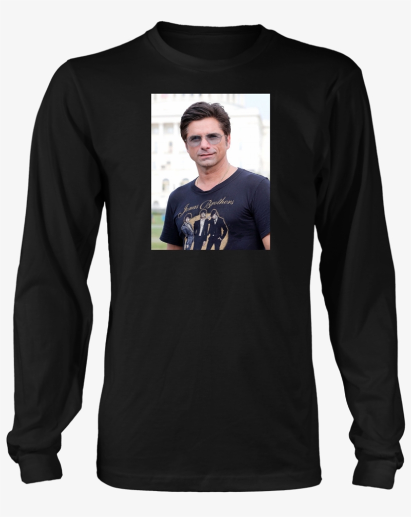 John Stamos Wearing A Jonas Brothers Shirt - Born On 5 September, transparent png