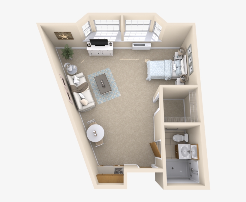 Enlarge Barrington Terrace Of Fort Myers Terrace Suite - Floor Plan, transparent png