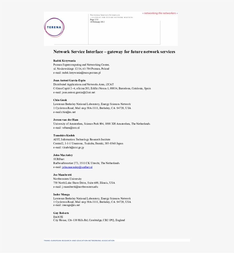 Network Service Interface Gateway For Future Network - Résumé, transparent png