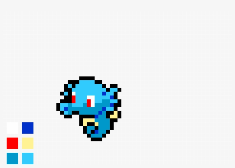 Horsea Pixel Art - Polandball Pixel Art, transparent png