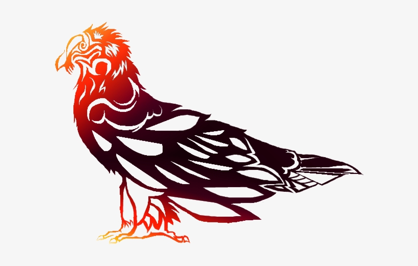 800 X 600 3 - Tribal Vulture Line Art, transparent png