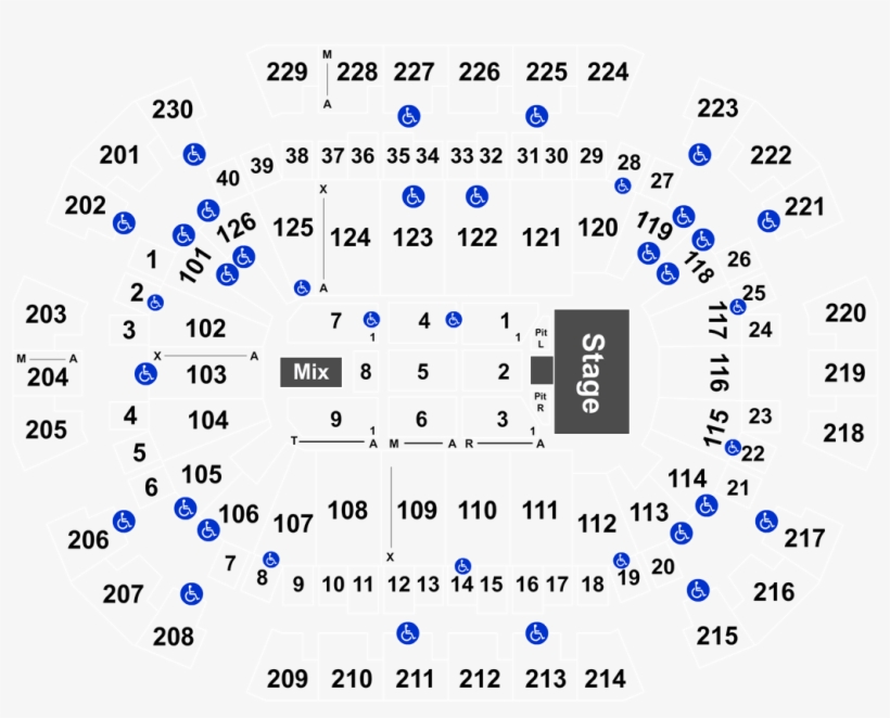 Pentatonix Tickets Fresno - Seat Number Save Mart Center Seating Chart, transparent png
