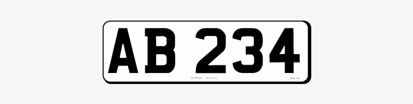 5 Digit Small Rectangle Jdm Front Bespoke Legal Number - Graphics, transparent png