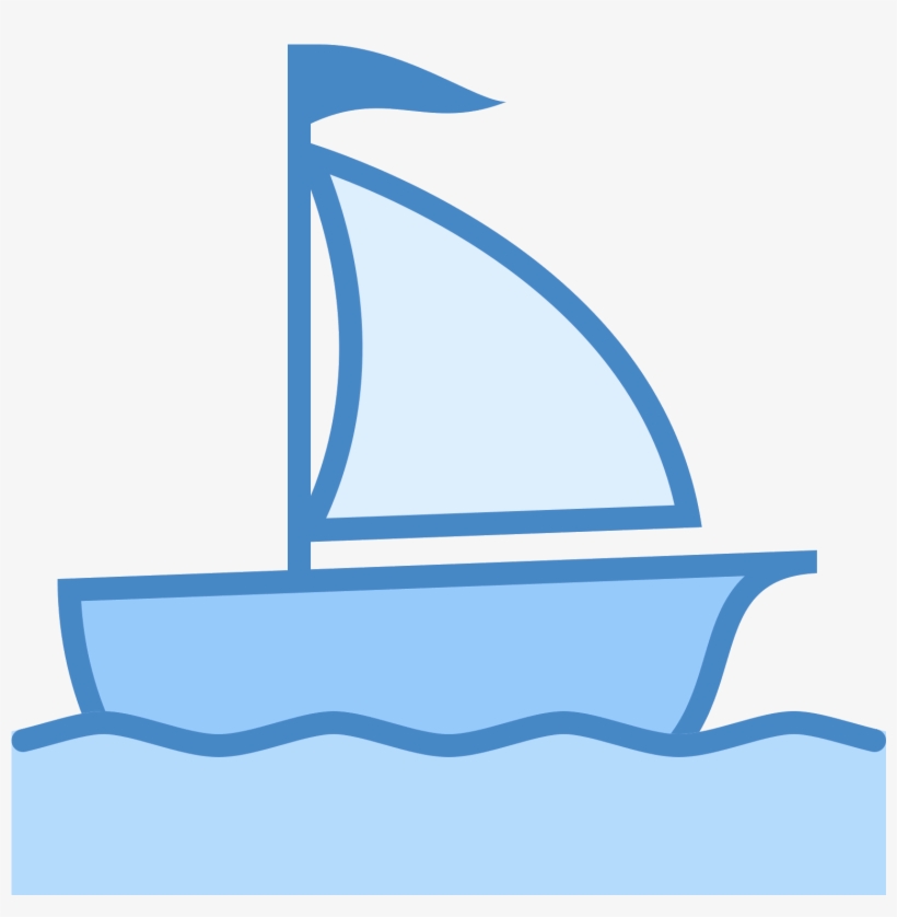 Ship Icon Free Download - Clip Art Sail Boat, transparent png