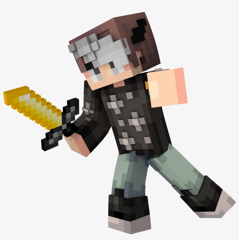 Minecraft Render - Firearm, transparent png