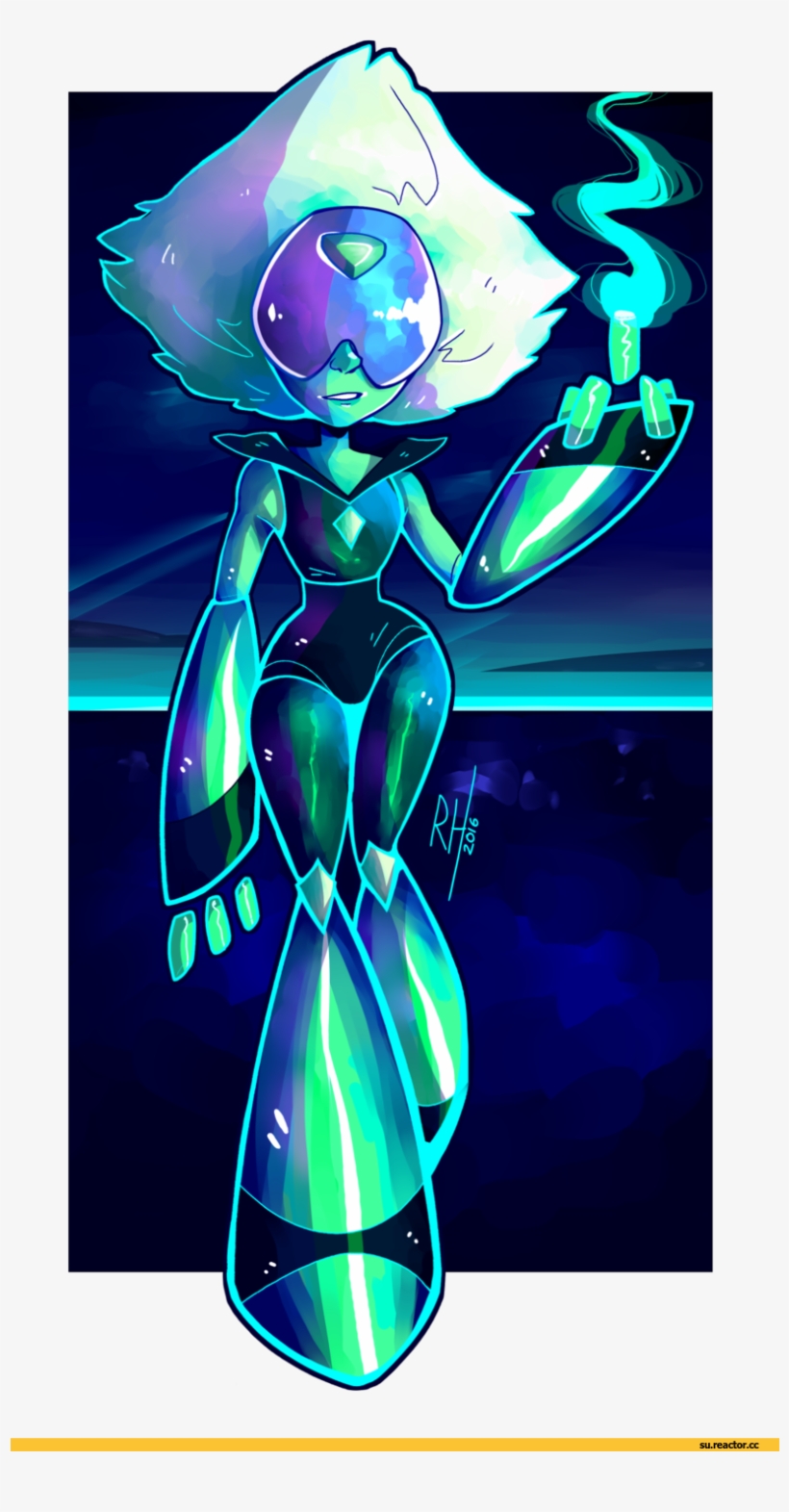 Su Art Steven Universe - Steven Universe Peridot Neon, transparent png